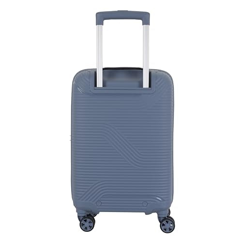 Kamiliant Medium Nexus 3-Piece Luggage Set (Small + + Large) | PP Hard-Shell Trolley with 8 Spinner Wheels & 3-Digit Lock, Trolley Bag/Luggage/Suitcase for Travel for Men and Women-Blue 