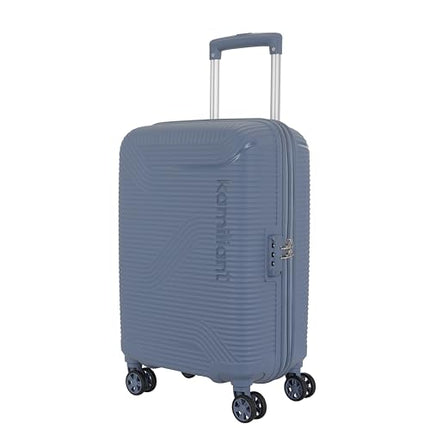 Kamiliant Medium Nexus 3-Piece Luggage Set (Small + + Large) | PP Hard-Shell Trolley with 8 Spinner Wheels & 3-Digit Lock, Trolley Bag/Luggage/Suitcase for Travel for Men and Women-Blue 