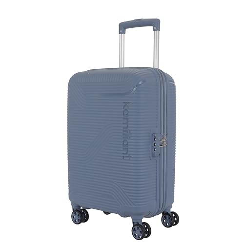 Kamiliant Medium Nexus 3-Piece Luggage Set (Small + + Large) | PP Hard-Shell Trolley with 8 Spinner Wheels & 3-Digit Lock, Trolley Bag/Luggage/Suitcase for Travel for Men and Women-Blue 