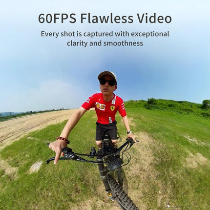 KanDao QooCam3 360° Camera with1.55 Sensor (Dual Battery Bundle) Waterproof Camera, 5.7K Wide-Angle with Lens Cover, Realtime Editing, 5X Stabilization for Sports, Outdoor, Travel 