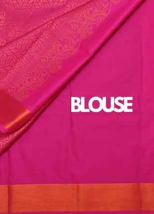 Kanchipuram Pure Silk Saree Original Golden Zari Intricate Jacquard Weaves Traditional Rich Border & Contrast Zari Rich Pallu(Green)-Silk Mark 