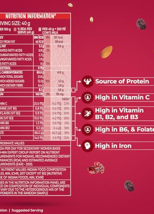 Kellogg's Muesli Fruit Nut And Seeds 750G 12 In 1 Breakfast Multigrain Cereal 