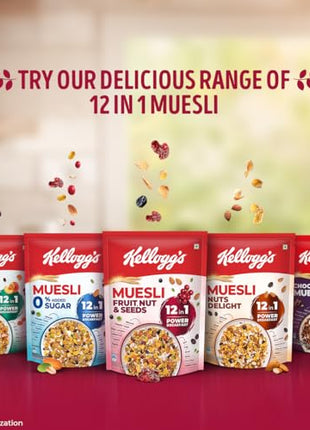 Kellogg's Muesli Fruit Nut And Seeds 750G 12 In 1 Breakfast Multigrain Cereal 