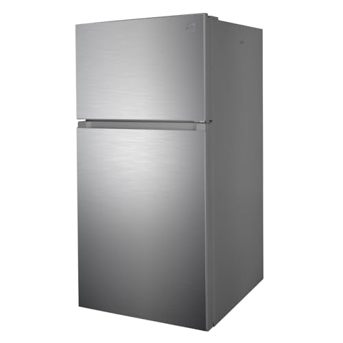 Kenmore 30 in. 18.2 cu. ft. Capacity Refrigerator/Freezer with Adjustable Glass Shelving, Humidity Control Crispers, Gallon Door Bins, ENERGY STAR Certified, Fingerprint Resistant Stainless Steel 