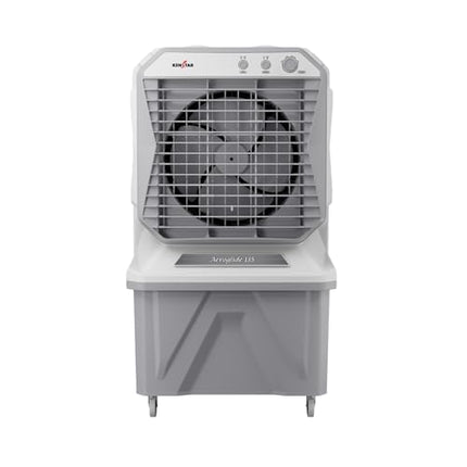 Kenstar AEROGLIDE HC 135 L Desert Air Cooler WITH FRONT LOCKING COMMERCIAL GRADE WHEELS for Home|Anti-Bacterial Honeycomb Pads|High-Speed |80Ft Air Throw|1-Yr Product Warranty|Light Grey 