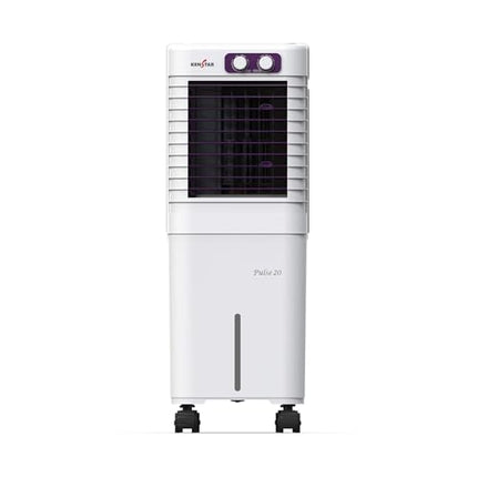 Kenstar PULSE HC 20 Portable/Room/Personal Air Cooler For Home| Honeycomb Pad |High Speed Fan |15 Ft Powerful Air Throw|Inverter compatible |Portable Cooler-Room|1-Yr Product Warranty|White & Purple 