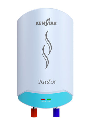 Kenstar Radix |3L|3000-Watts Powerful Heating | Electric Instant Water Heater (Geyser) |High Grade SS Tank with Advanced 4 Level Safety| Rust-Proof| White| Wall Mounting 