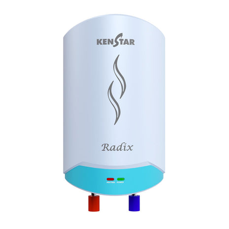 Kenstar Radix |3L|3000-Watts Powerful Heating | Electric Instant Water Heater (Geyser) |High Grade SS Tank with Advanced 4 Level Safety| Rust-Proof| White| Wall Mounting 