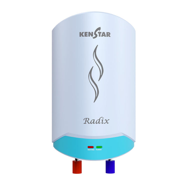 Kenstar Radix |3L|3000-Watts Powerful Heating | Electric Instant Water Heater (Geyser) |High Grade SS Tank with Advanced 4 Level Safety| Rust-Proof| White| Wall Mounting 