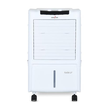 Kenstar TallDe HC 27 L Room/Personal Air Cooler For Home| Honeycomb Pad |High Speed Fan |35 Ft Powerful Air Throw|Inverter compatible |Portable Cooler-Room|1-Yr Product Warranty|White & Black 