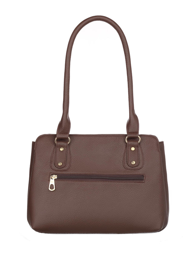 Keywest Women's Vegan Leather Penguin Handbag Shoulder Bag Ladies Purse (Brown) (Large) 