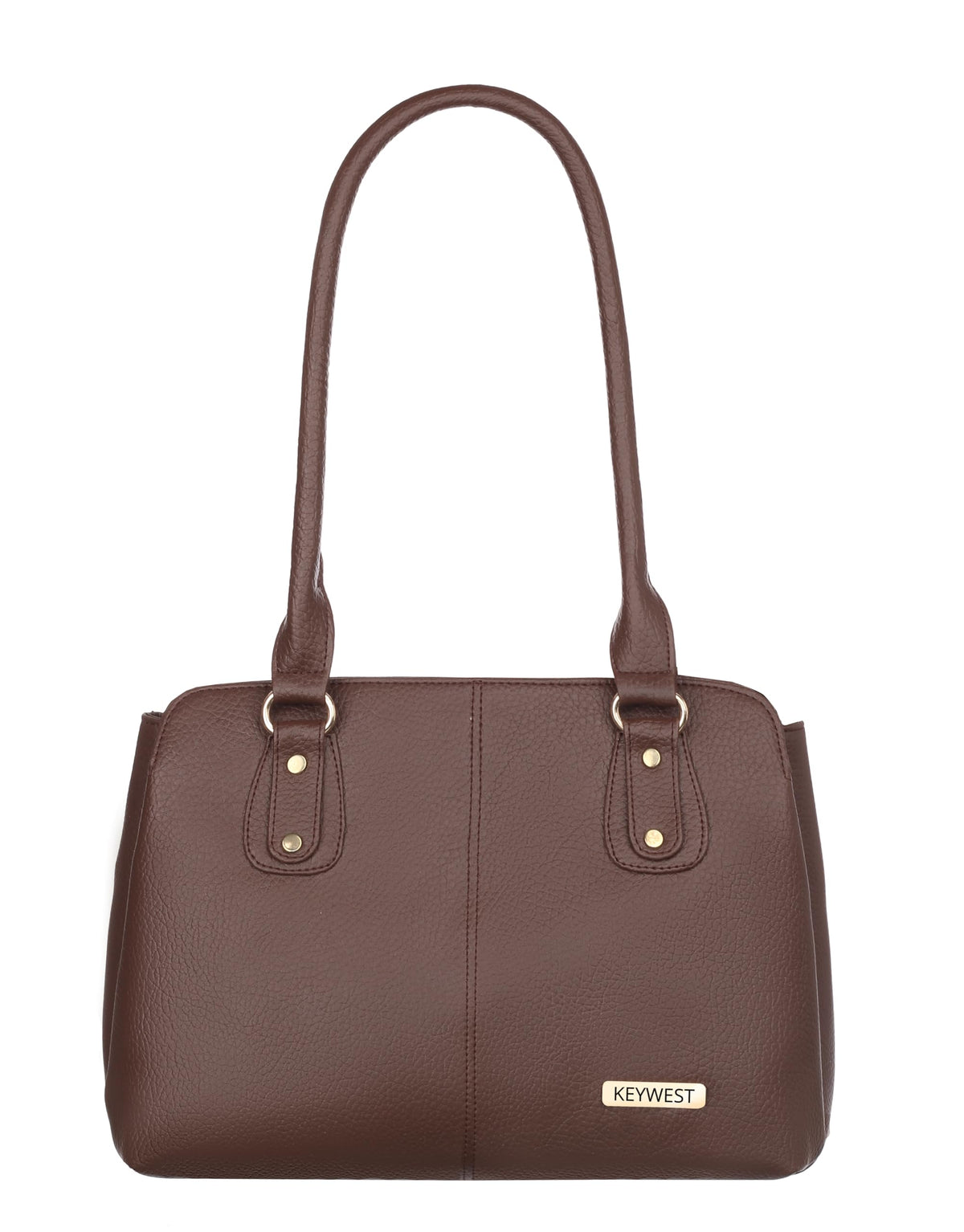 Keywest Women's Vegan Leather Penguin Handbag Shoulder Bag Ladies Purse (Brown) (Large) 