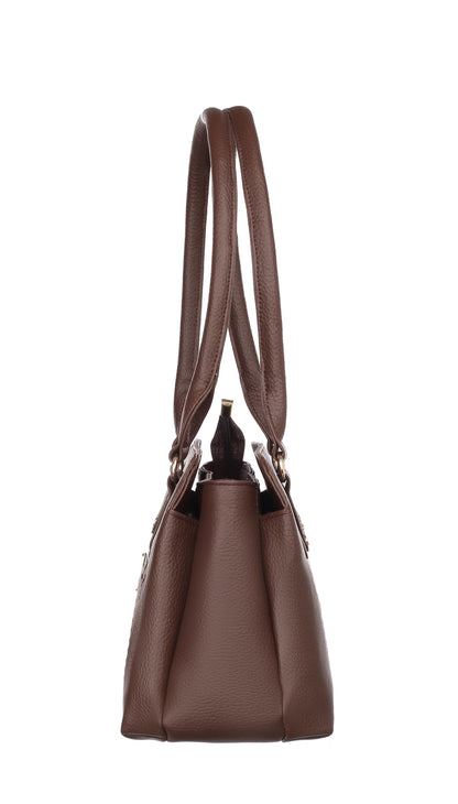 Keywest Women's Vegan Leather Penguin Handbag Shoulder Bag Ladies Purse (Brown) (Large) 