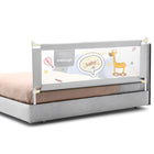 KidDough Bed Rail Guard for Kids Safety 6ft - 1 Side, Grey | Bed Rail for Baby Safety, Adjustable Height, Foldable Safeguard for Baby Proofing 