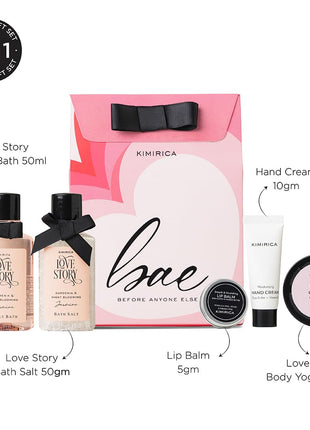 Kimirica Bae Gift Set For Men & Women|Luxury Bath & Body Gift Set Pack of 5 