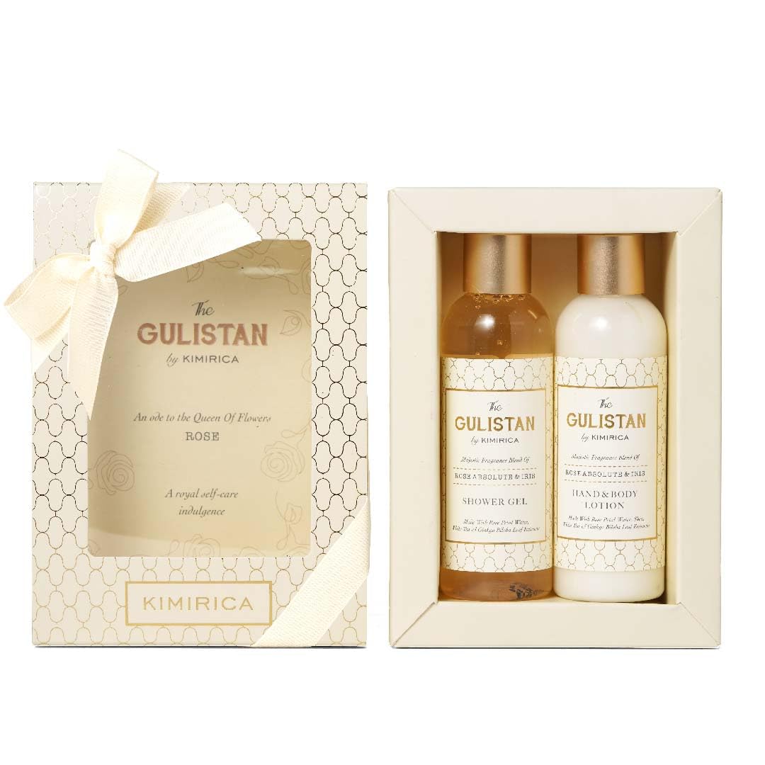 Kimirica Gift Set The Gulistan duo Bath Kit For Women's & Men's|Luxury Self Care Kit For Wife, Husband, Girlfriend & Boyfriend|Set of 2 