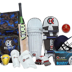 Klapp Champion Cricket Kit, Cricket Set with Leather Ball (‎Youth) 