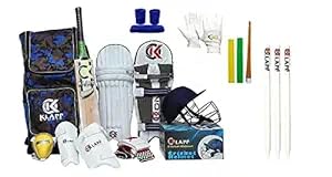 Klapp Duffel Complete Cricket kit with Sppoflly Stump, Base and bails (‎Youth Set of 6 NO (Ideal for 11-14 Year)) 
