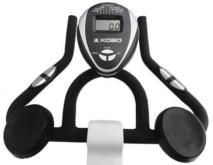 Kobo 18 Kg Flywheel Fitness Spin Bike With Hand Pulse and Arm Support Pads (IMPORTED, White) 