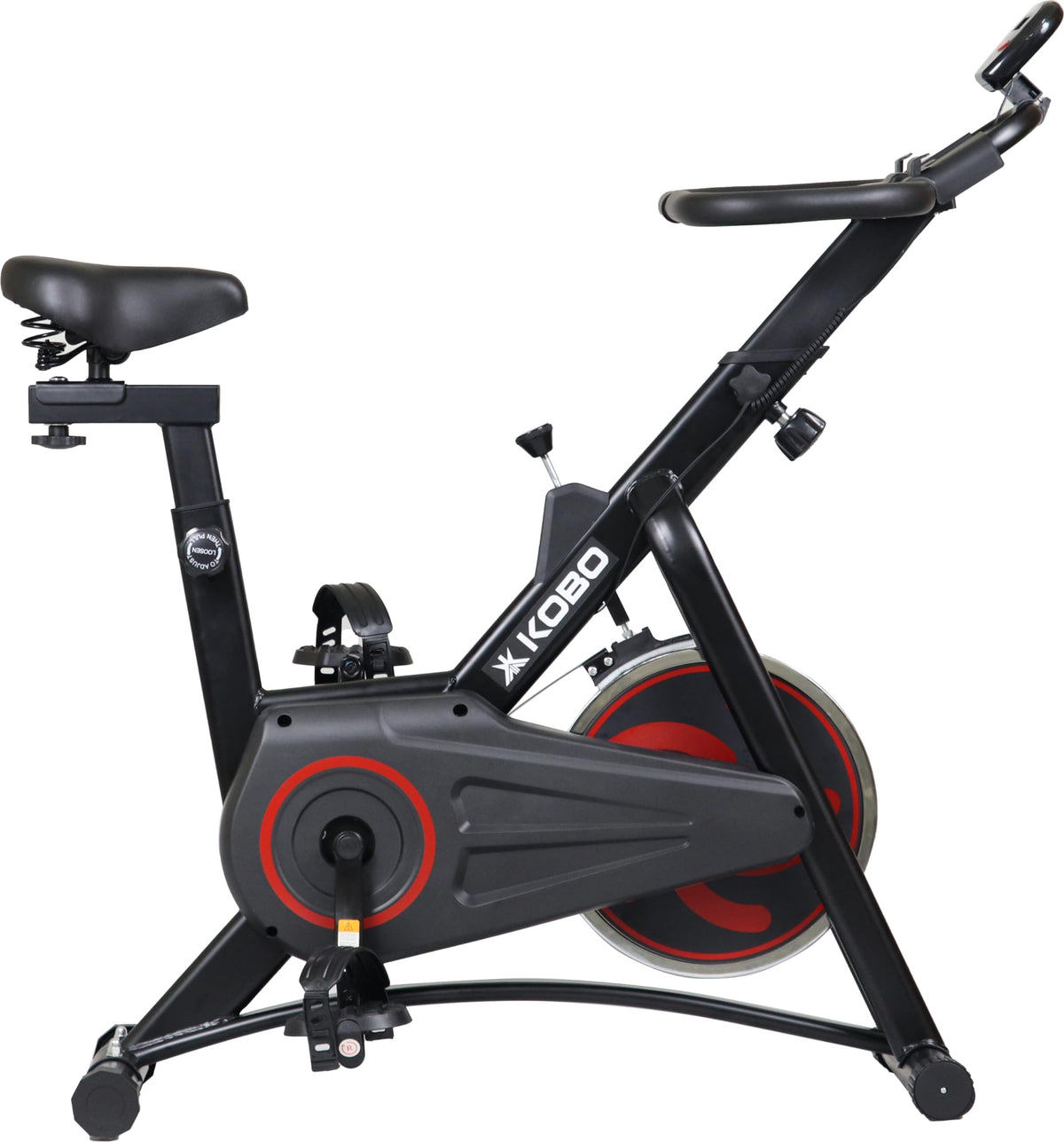Kobo Fit Pro Spin Fitness Bike with 6 Kg Flywheel, Adjustable Resistance for Fitness at Home Workouts (Max Weight Capacity: 100 kg) (IMPORTED) 
