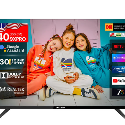 Kodak 100 cm (40 inches) 9XPRO Series Full HD Certified Android LED TV 409X5061 (Black) 