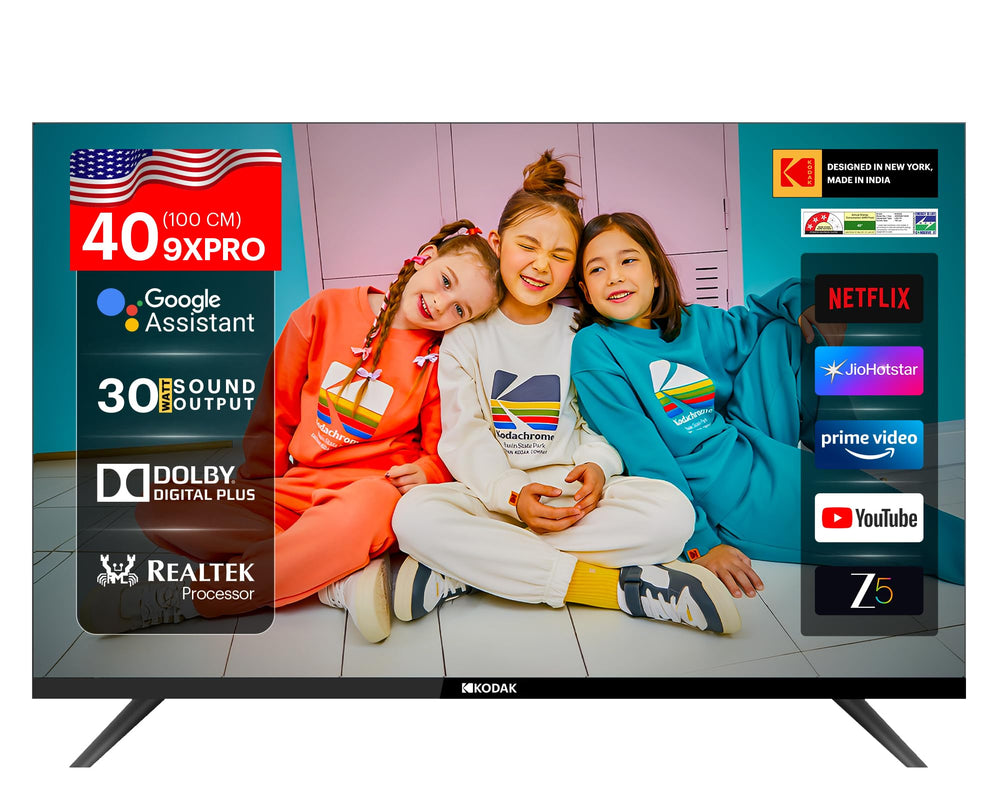 Kodak 100 cm (40 inches) 9XPRO Series Full HD Certified Android LED TV 409X5061 (Black) price under 20000