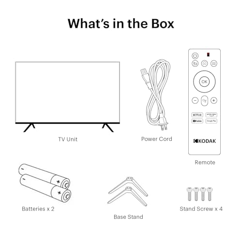 Kodak 100 cm (40 inches) 9XPRO Series Full HD Certified Android LED TV 409X5061 (Black) 