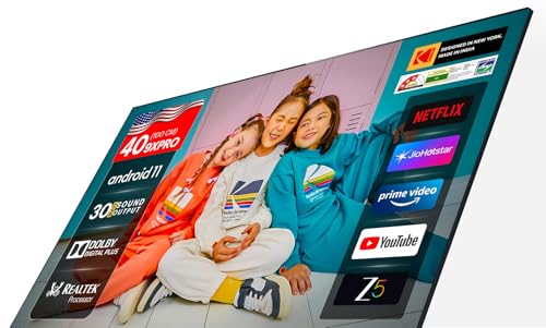 Kodak 100 cm (40 inches) 9XPRO Series Full HD Certified Android LED TV 409X5061 (Black) 