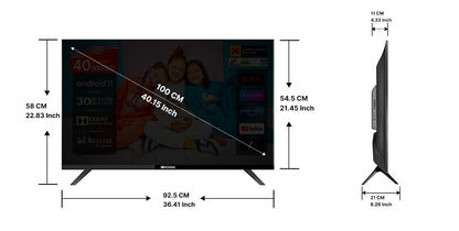 Kodak 100 cm (40 inches) 9XPRO Series Full HD Certified Android LED TV 409X5061 (Black) 