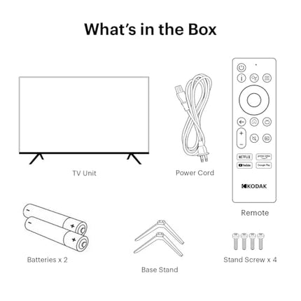 Kodak 108 cm (43 inches) 4K Ultra HD Smart QLED TV 43MT5055 (Black) 