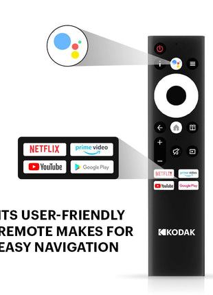 Kodak 108 cm (43 inches) 4K Ultra HD Smart QLED TV 43MT5055 (Black) 