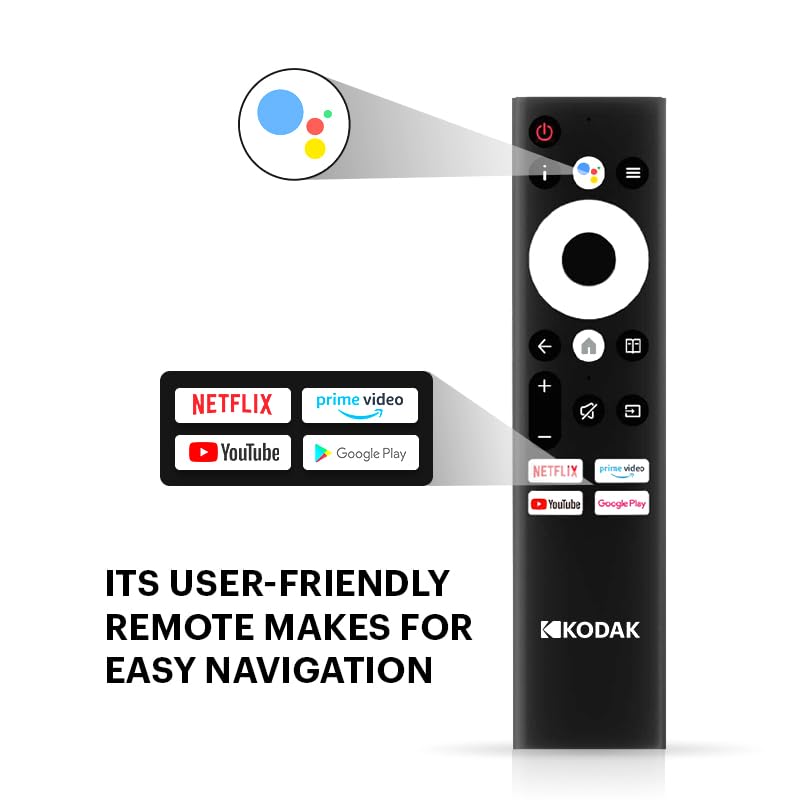 Kodak 108 cm (43 inches) 4K Ultra HD Smart QLED TV 43MT5055 (Black) 