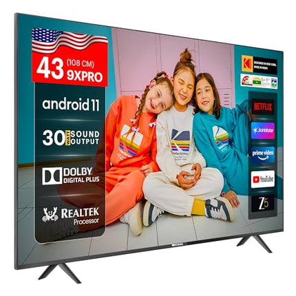 Kodak 108 cm (43 inches) 9XPRO Series Full HD Certified Android LED TV 439X5081 (Black) 