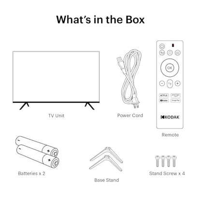 Kodak 108 cm (43 inches) 9XPRO Series Full HD Certified Android LED TV 439X5081 (Black) 