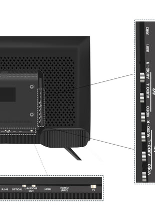 Kodak 108 cm (43 inches) 9XPRO Series Full HD Certified Android LED TV 439X5081 (Black) 