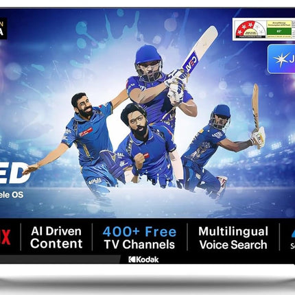 Kodak 108 cm (43 inches) JioTele Series QLED TV KQ43JTV0010 (Black) 