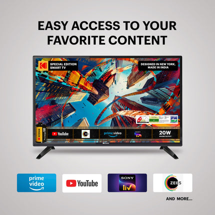 Kodak 60 cm (24 inches) Special Edition Series HD Ready Smart LED TV 24SE5002 (Black) 