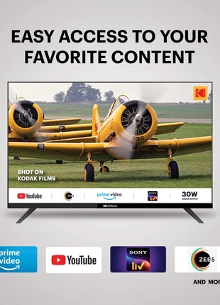 Kodak 80 cm (32 inches) Special Edition Series HD Ready Smart LED TV 32SE5001BL (Black) 