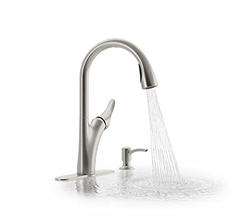Kohler Emile 26448IN-4-VS Pulldown Kitchen Faucet With Docking Spray 