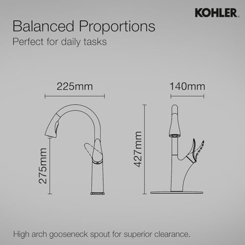 Kohler Emile 26448IN-4-VS Pulldown Kitchen Faucet With Docking Spray 