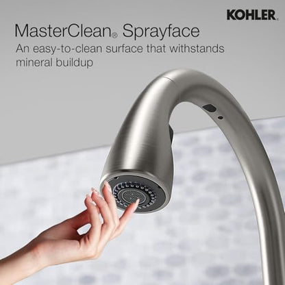 Kohler Emile 26448IN-4-VS Pulldown Kitchen Faucet With Docking Spray 