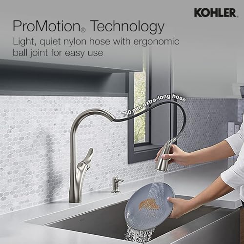 Kohler Emile 26448IN-4-VS Pulldown Kitchen Faucet With Docking Spray 