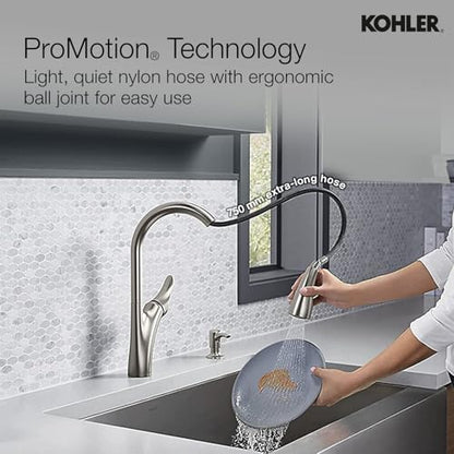 Kohler Emile 26448IN-4-VS Pulldown Kitchen Faucet With Docking Spray 