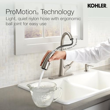 Kohler Malleco Pulldown Sink Tap for Kitchen Vibrant Stainless Finish 