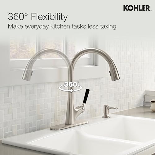 Kohler Malleco Pulldown Sink Tap for Kitchen Vibrant Stainless Finish 