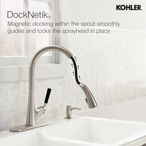 Kohler Malleco Pulldown Sink Tap for Kitchen Vibrant Stainless Finish 