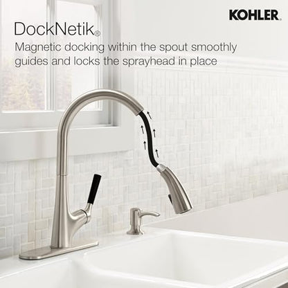 Kohler Malleco Pulldown Sink Tap for Kitchen Vibrant Stainless Finish 
