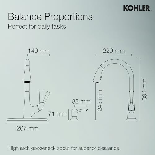 Kohler Malleco Pulldown Sink Tap for Kitchen Vibrant Stainless Finish 