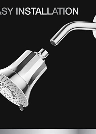 Kohler Rain Duet Filter Shower Head Five Spray Water Purifier Chrome Wall Mount 
