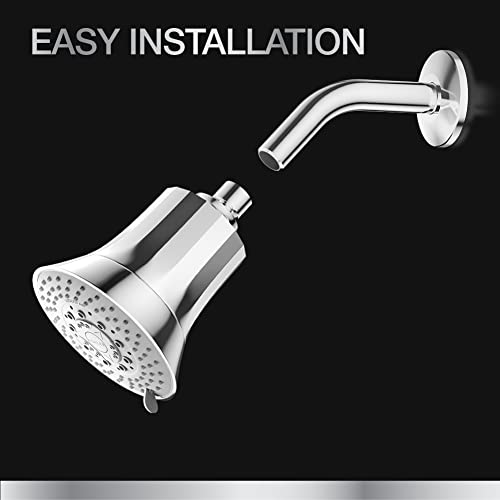 Kohler Rain Duet Filter Shower Head Five Spray Water Purifier Chrome Wall Mount 